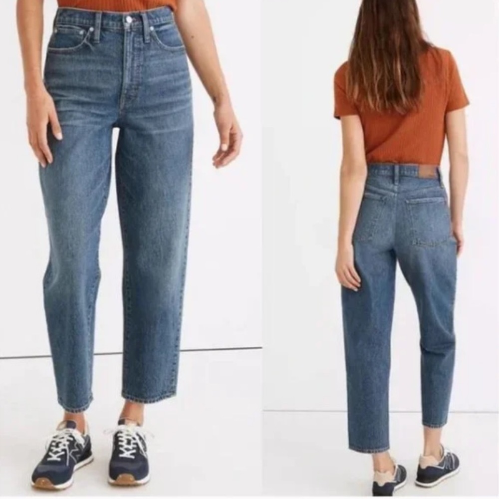 NWOT Madewell High Waisted Balloon Leg Denim Jeans Sz 25